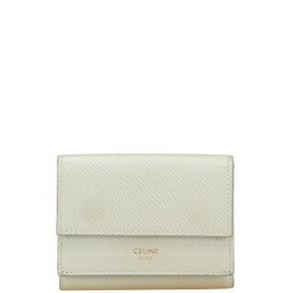 Celine Tri Wallet Green Leather - Picture 1 of 8